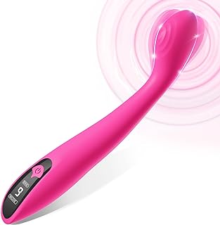 Sex Toys G Spot Vibrator - Adult Toys Vibrators Clitoral Stimulator Anal Toy Dildo Finger with 9 Vibrations for Women Couples Sex Toys with LCD Display, Waterproof Wand Massager Adult Sex Toys & Games (Rose Red)