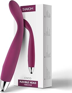SVAKOM COCO Silicone G-Spot Vibrator Sex Toy Vibrators for Her Quiet, 8 Seconds for Orgasm, Dildo Erotic Sex Toy for Couples and Women, Clitoris Stimulator, Vibrator