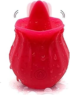 Rose Toy for Women Clitoral Stimulation Licking G-Spot Vibrator with Multiple Modes for Quick Orgasm Rose Sex Toys for Female Adult Couple Red-ST07101