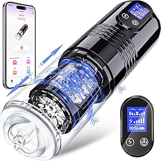 Sex Toys for Men Male Masturbator - Male Sex Toy for Men Adult Toys with 10 Vibrating & 6 Thrusting, Mens Sex Toys Pocket Pussy LCD Display, Men Sex Toy Male Stroker Realistic Sleeve Sex Machine