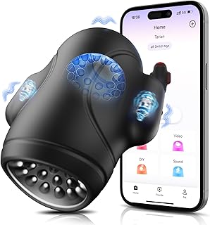 Masturbator Sex Toys Male Masturbator Penis Trainer 10 Vibrating Modes APP Control Male Sex Toys Adult Toys Male Mastutbators Penis Vibrators Sex Toys4mens UK, Male Sex Toys Stroker Sex Toys for Men