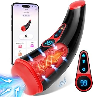 Govosaa Automatic Heating Sucking Male Masturbator Sex Toys for Men, Larger Channel 9 Suction & 9 Vibrating LCD Mens Sex Toy for Penis Stimulation Sex Doll Sex Toys4mens UK Vibrator Stroker Adult Toys