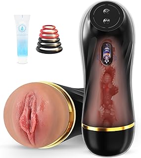 Automatic Male Sex Toys Masturbator for Men - Erotic Adult Toy Sex Toys4mens UK, Mens Fake Pocket Pussy Doll 3D Vagina & 10 Vibration, Mastuabors Stroker Gay Blowjob Masturbators Penis Stimulation