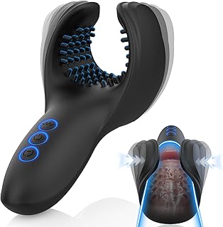 Male Masturbator Sex Toys for Men, 10 Bite & Vibrating Modes Mastuabors Toys Sex Toys4mens UK with 3 Powerful Motors, Waterproof Penis Vibrator for Men Mens Adult Toys Sex Toy Stroker Blowjob
