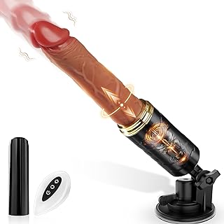 Vooloka Sex Toys Wild Thrusting Dildo Vibrator with 7 Vibrating & 7 Thrusting, Realistic Vibrators Sex Machine Toy with Strong Suction Cup, Remote Control Vibrator G Spot Anal Men Women Couples 2.0