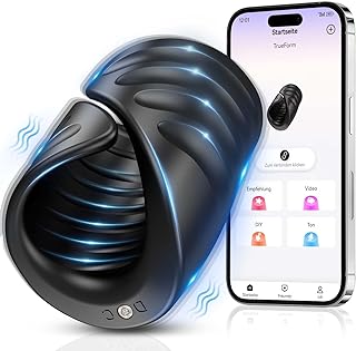 Electric Masturbator Trainer Vibrator with App Control Masturbating Men with 9 Vibration Modes, 2-in-1 Sex Toy Acorn Stimulator Masturbators Man Sex Toy for Men Couples Solo