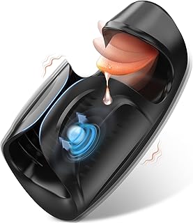 Male Sex Toys for Men - Male Masturbator Penis Training Vibrator, 10 Tongue-Licking & Tapping & Vibrating Sex Toy Male Stroker Trainer, Mens Sex Machine Masturbators Adult Sex Toys & Game