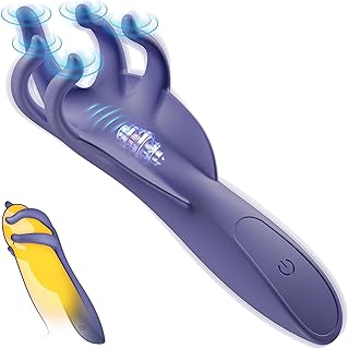 FunFlick Male Masturbator Sex Toys for Men - Urethral Stimulation Vibrating Male Masturbator Improve Sexual Endurance through 10 Pulse Vibration, Clitoris G-spot Nipple Wireless Vibrator for women, Silicone Sexual Wellness Products, Quiet & Portable & Waterproof Male Sex Toys, Magnetic Charging Fleshy Stroker, Best Adult Toys Vibrator for Novel Sex Exploration