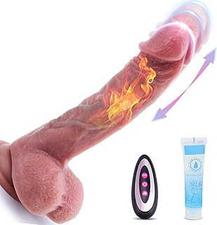 Thrusting Realistic Dildos Female Toys - Feels Like Skin 21.5cm Lifelike Soft Silicone with Strong Suction Cup G Spot Vagina Dildo Vibrator Stimulator with 7 Powerful Modes,Adult Sex Toys & Games for Women Couples Pleasure