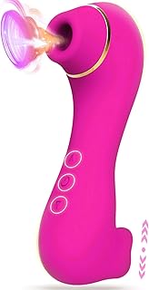 Sex Toy for Woman, Waterproof Clit Sucker, Rechargeable Sucking Vibrator for Women, Suction Vibrator, Female Pleasure Toys, Vibrator Adult Sex Toy for Clit Sucking Stimulation (Red) (Pink)