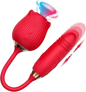 Sucking Thrusting Vibrator 3 in 1 Clit Stimulator for Women Thrusting Vibrating & Sucking Clitoris Stimulator Adult Sex Toy