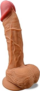 7 Inch Suction Cup Dildo for Beginner, Realistic Dildos Adult Sex Toys for Hands-Free Play, G Spot Anal Dildo Sex Toy for Men Women Couples, Silicone Flexible Dildo with Strong Suction Base