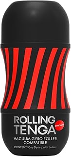 Tenga Rolling Gyro Roller Strong Cup Soft Male Masturbator, Black