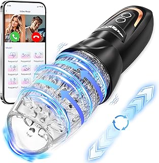 Male Sex Toys for Men, 3 in 1 Automatic Male Masturbator with 8 Thrusting Rotating & 10 Vibration, APP Control Adult Toys for Men Penis Vibrator, Male Stroker Male Masturbators Adult Sex Toys