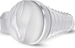 Male Masturbator Realistic Pocket Pussy Vagina Textured with 7.5in Depth Lifelike Soft and Fleshy Texture,Penis Training Masturbators Sex Toy for Men (Transparent)