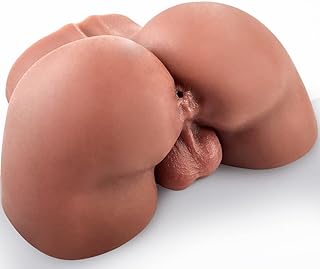 Goyha 5.5LB Male Masturbator with Testicles, Realistic Butt Masturbator with Plump Hips and Tight Anus for Men Masturbation, Male Sex Toy for Gay Sex Black