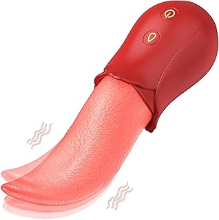YcsLust Tongue Licking Rose Toy Women Vibrator G-spot Vagina Stimulator Smart Female Masturbator Nipple Massager Erotic Sex Toy for Couple Erotic Sex Toy 10 Vibration Modes (A)