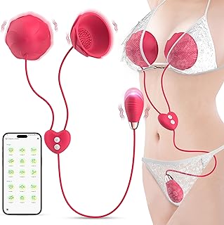 Nipple Toys Vibrator Sex Toys - APP Control Vibrators Adult Toy, G Spot Vibrator for Women with 9x9 Vibrating Modes, Rose Sex Toys for Couples, Clitoral Stimulator Dildo, Nipple Massager for Couples