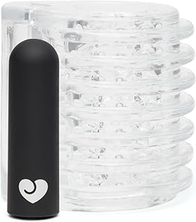 Lovehoney Head Master Vibrating Blow Job Stroker | Textured Male Masturbator | Rechargeable Bullet Vibrator Male Sex Toy with 10 Vibrations Modes | Masturbation Sleeve Adult Sex Toys for Men | Clear