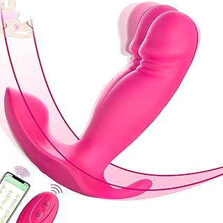 Wearable Vibrator G Spot Dildo Adult Sex Toys for Women,App Remote Control Panty Mini Clitoral Stimulator with 10 Quickly Wiggling & Vibrating Modes Vibrating Panties Couple Sex Machine