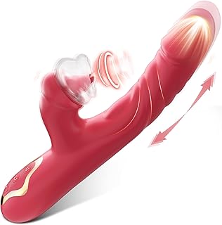 Wand Vibrator Adult Sex Toys Woman Dildo - Female Sex Toy Couples Womens Vibrators with 4 Sucking 7 Vibrating 7 Fast Thrust & Lick, Small Sex Toys4couples Men & Women Machine, Erotic Wellness Massage