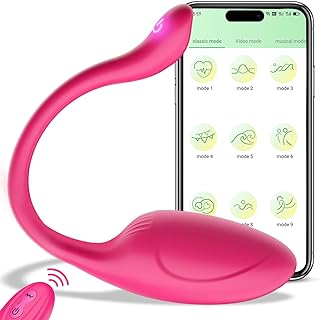APP Remote Control G-spot Vibrator, Pink Fun Long Distance Bluetooth Wearable Panty Couple Vibrator, Adult Sex Toys More Than 10 Vibrations for Women and Couple