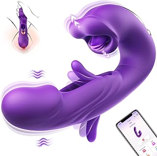 Flapping Vibrators Sex Toy, APP Remote Control Vibrator with 7 Flapping&Licking Modes Adult Toys,Hollow Design Sex Toys Vibraters4 Women Toy deep Sex Toýs for Woman Sex toyscouples for Couples