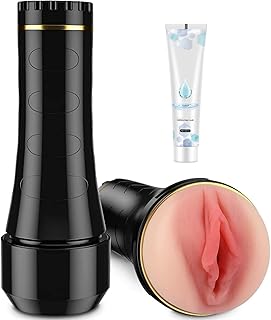 Portable Strooper Realistic Silicone Texture Men's Pocket Toys, Vacuum Sucking Toys for Men's Sports Fitness Flashlight