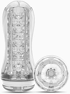 Mens Masturebstor Clear Men's Masterburators Milker Electric Male Mastusbafor Automatic Masterburbator Stroker Machine Adult Toys Handheld Spinning Pocket Puzzy for Men Tight Sleeve (Y.385)